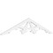 Ekena Millwork Pitch Riley Architectural Grade PVC Gable Pediment, 72"W x 15"H x 1"P (5/12) GPP072X015X100RIL - alternate 1